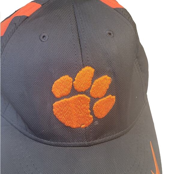 Nike Clemson Tigers Hat Black Orange Legacy 91 One Size Adjustable GUC - Picture 6 of 9